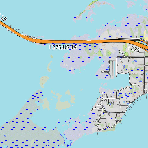 OpenTopoMap map of Fletcher Point, FL