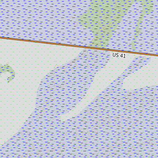 OpenTopoMap map of Gannet Strand, FL