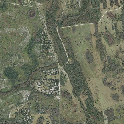 Aerial imagery of Gap Creek, FL