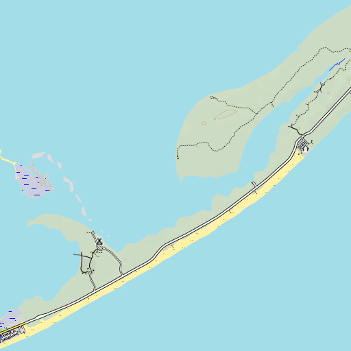 OpenTopoMap map of Gap Point, FL