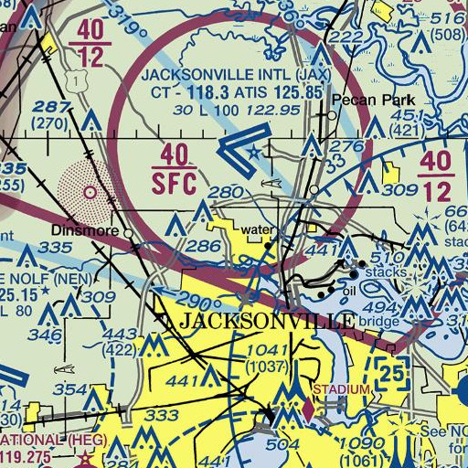 FAA VFR chart of Garden City Elementary School, FL