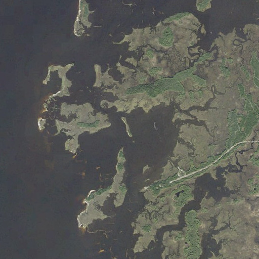 Aerial imagery of Garden Island, FL