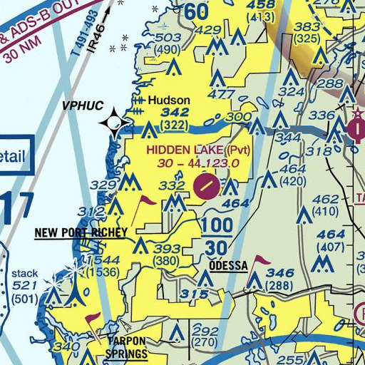 FAA VFR chart of Garden Lake, FL