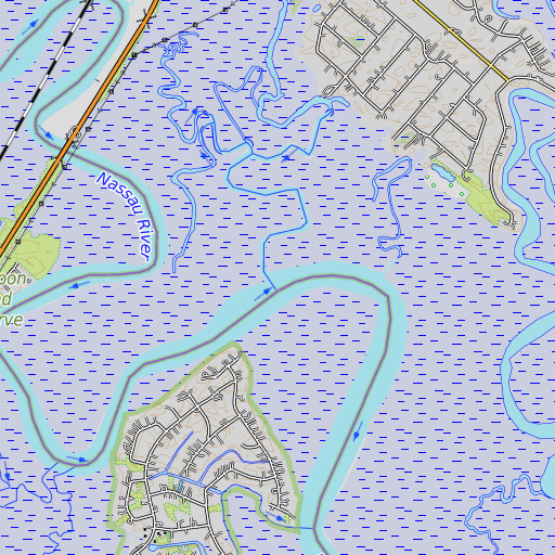 OpenTopoMap map of Gardner Creek, FL