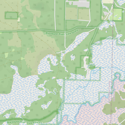 OpenStreetMap map of Garnier Creek, FL