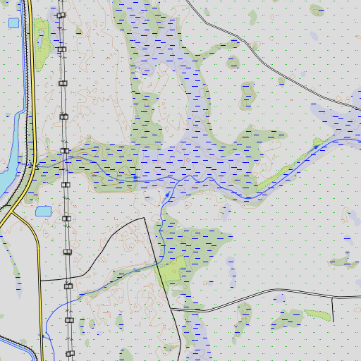 OpenTopoMap map of Garrett Branch, FL