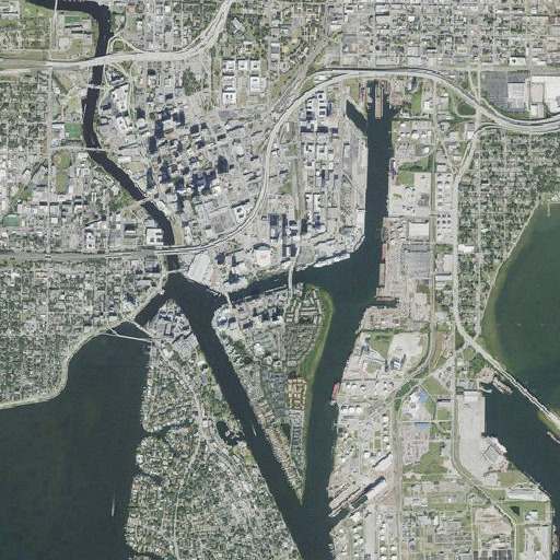 Aerial imagery of Garrison Channel, FL