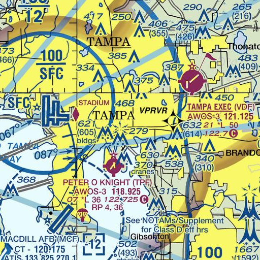 FAA VFR chart of Gary, FL