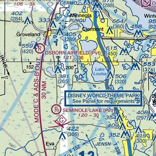 FAA VFR chart of Lake Gary, FL