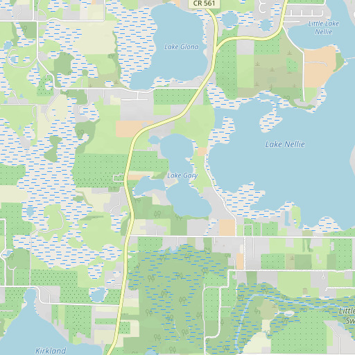 OpenStreetMap map of Lake Gary, FL