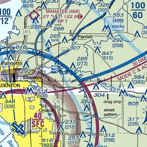 FAA VFR chart of Gates Creek, FL