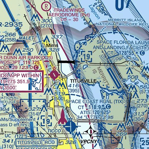 FAA VFR chart of Gator Creek, FL