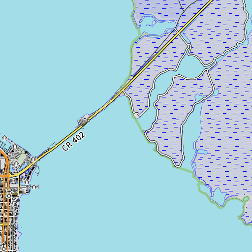 OpenTopoMap map of Gator Creek, FL