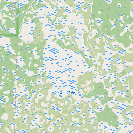 OpenStreetMap map of Gator Hole, FL