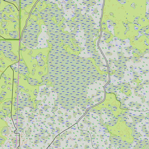 OpenTopoMap map of Gator Hole, FL