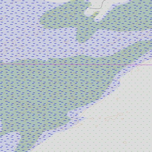 OpenTopoMap map of Gator Hook Swamp, FL