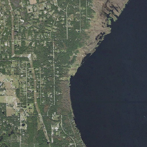 Aerial imagery of Gator Point, FL