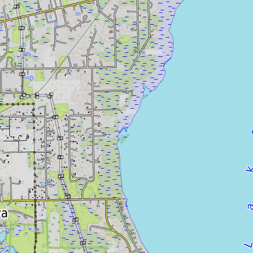 OpenTopoMap map of Gator Point, FL