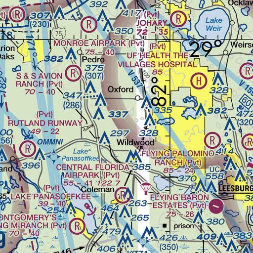 FAA VFR chart of Gator Pond, FL