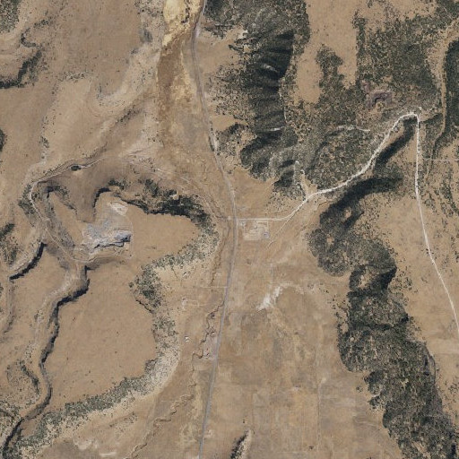 Aerial imagery of Davis Creek, AZ