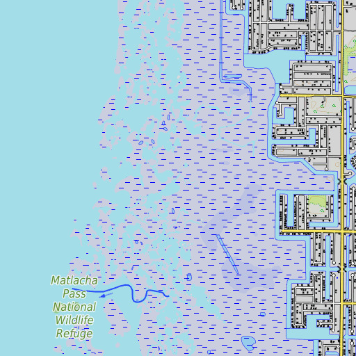 OpenTopoMap map of Gator Slough, FL