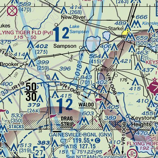 FAA VFR chart of Graham, FL