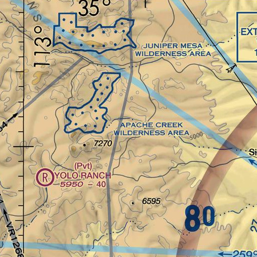 FAA VFR chart of Dead Steer Basin, AZ