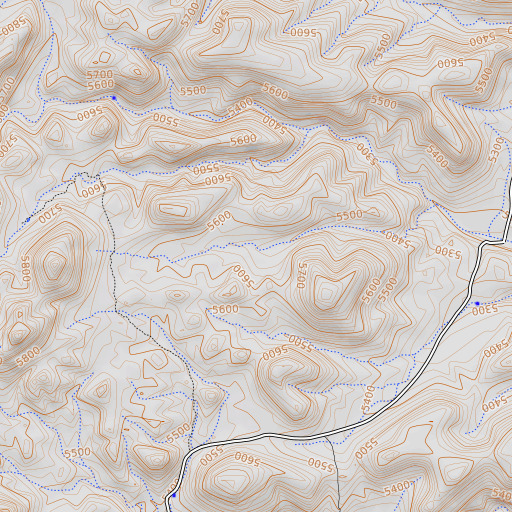 OpenTopoMap map of Dead Steer Basin, AZ