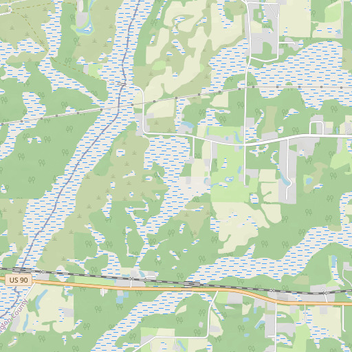 OpenStreetMap map of Green Bay, FL