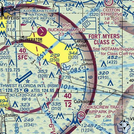 FAA VFR chart of Halfway Pond, FL