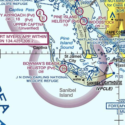 FAA VFR chart of Halloway Bayou, FL