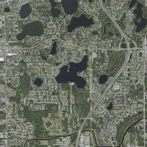 Aerial imagery of Lake Irma, FL