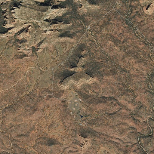 Aerial imagery of Doe Mountain, AZ