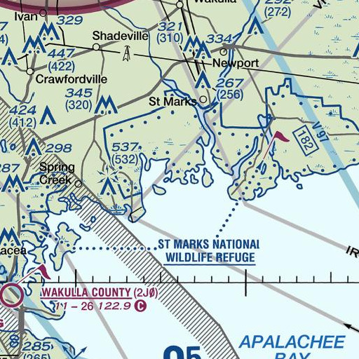 FAA VFR chart of Kitchen Cove, FL