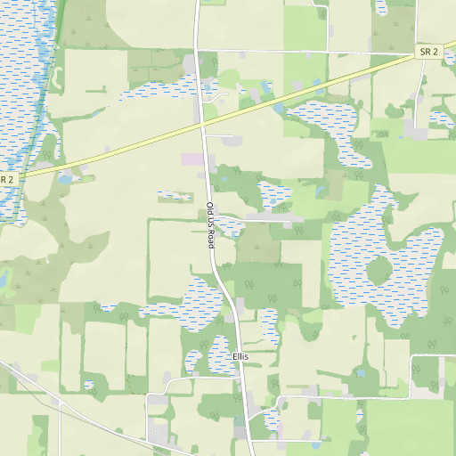 OpenStreetMap map of Knowles Pond, FL