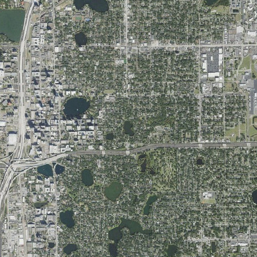 Aerial imagery of Lake Lawsona, FL