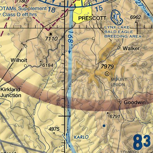 FAA VFR chart of Dosoris Spring, AZ