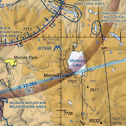 FAA VFR chart of Double Springs, AZ