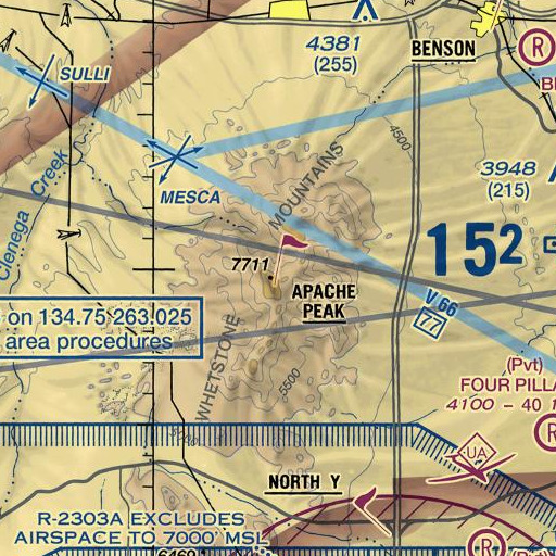 FAA VFR chart of Dripping Spring, AZ