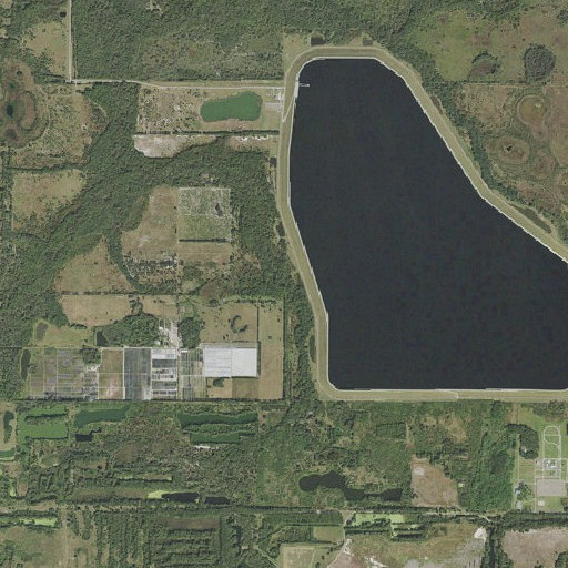 Aerial imagery of Long Flat Creek, FL