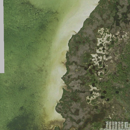 Aerial imagery of Long Grassy Creek, FL