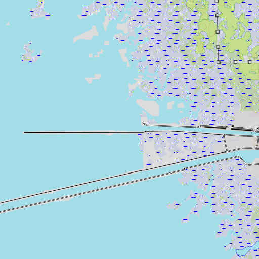 OpenTopoMap map of Long Point, FL