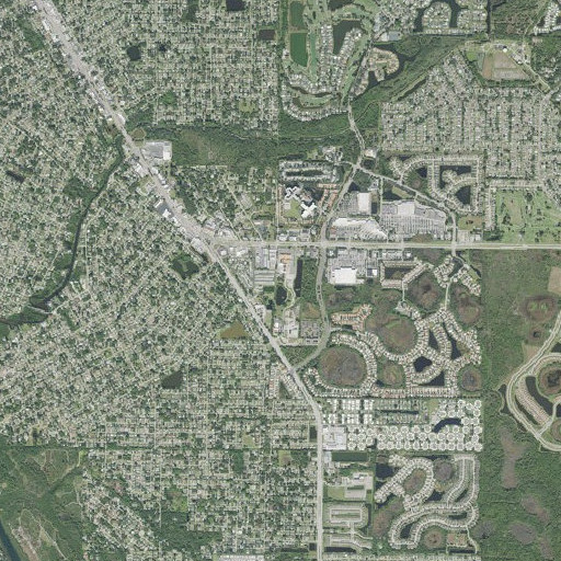 Aerial imagery of Loveland School, FL