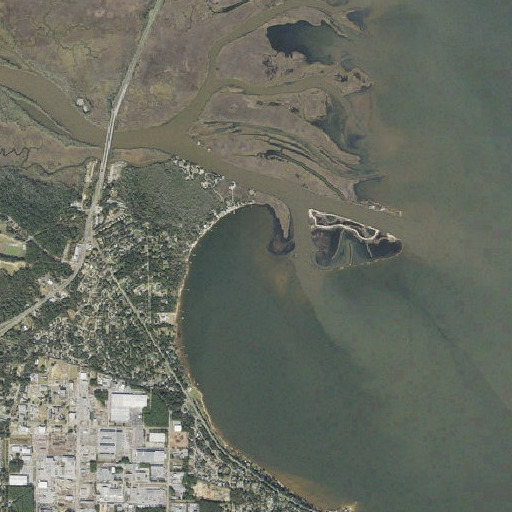 Aerial imagery of Macky Bay, FL