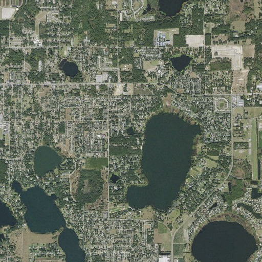 Aerial imagery of Lake Maggie, FL