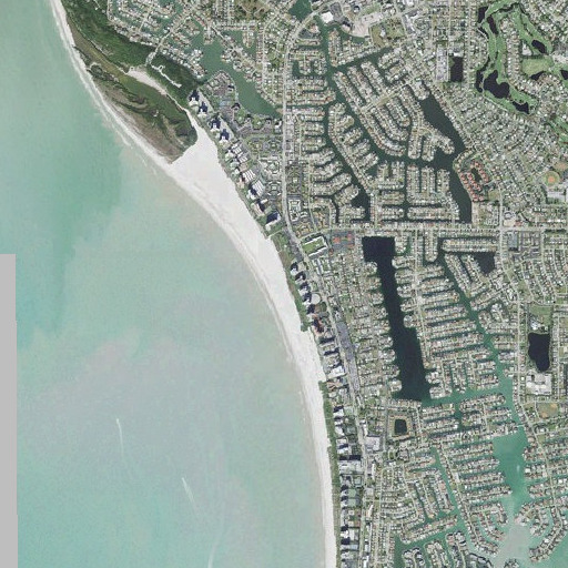 Aerial imagery of Marco Beach, FL