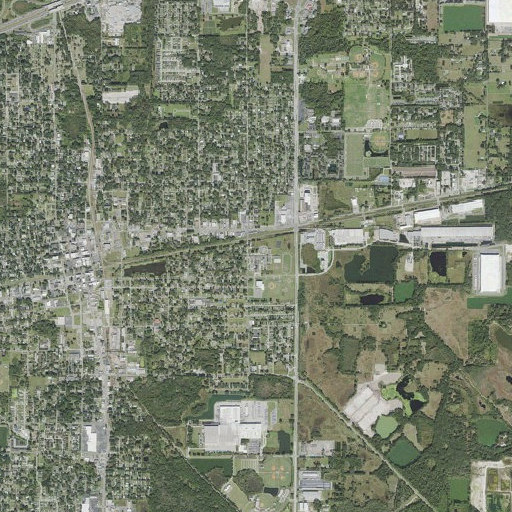 Aerial imagery of Marshall High School, FL