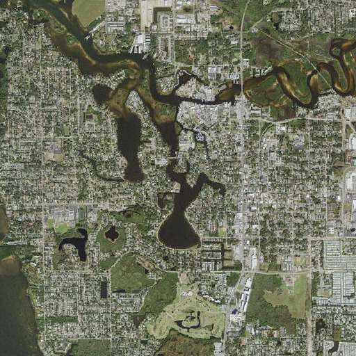 Aerial imagery of Minetta Branch, FL