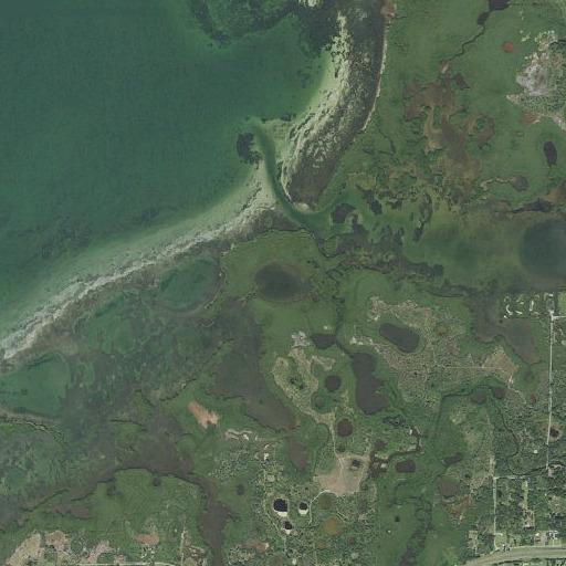 Aerial imagery of Moses Hole, FL