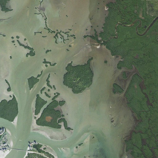 Aerial imagery of Mound Key, FL